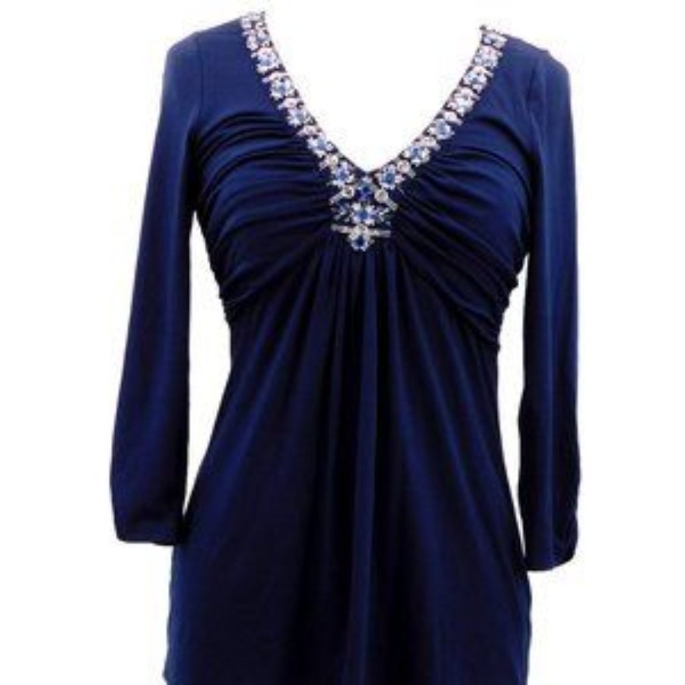 White House Black Market Jeweled Neck Size Small